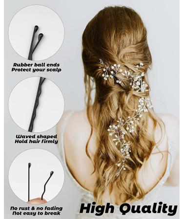 360 Pcs 2 Inch Black Bobby Pins with Secure Hold - Premium Hair Pins for Kids, Girls, and Women with Store Box - Buy Online on GoSupps.com
