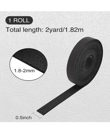 Top Grain Leather Strap - 1/2 x 72 Black Leather Strip for DIY Crafts & Projects - Buy Online on GoSupps.com