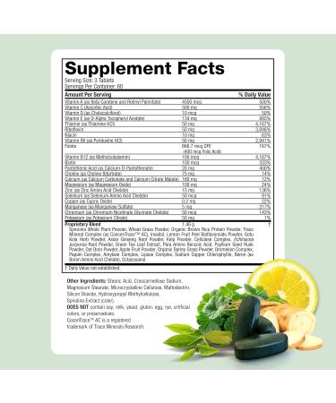 Life's Fortune Multivitamin & Mineral Supplement Daily Natural Energy Source for Men & Women with Superfood Greens Amino Acids Enzymes High Potency Vitamin A C D E B12 180 Tab - Buy Online on GoSupps.com