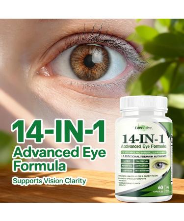 Evervision 14 in 1 Advanced Eye Formula Eye Vitamin and Mineral Supplement 60 Capsules (1PCS) - Buy Online on GoSupps.com