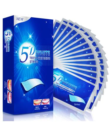 Teeth Whitening Strips, 56 Pcs Whitening Strips for Teeth Sensitive, Effective and Safe Whiting Stripes Reduced Sensitivity White-Strips, Helps Remove Smoking/Coffee/Soda/Wine Stain (28 Treatments) Deep Blue