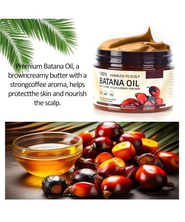 100% Pure Raw Batana Oil for Hair Growth | Hydrating & Repairing for All Hair Types | Natural & Organic - Buy Online on GoSupps.com