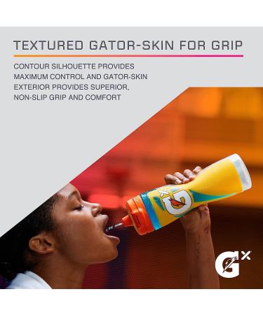 Gatorade Gx Hydration System - Non-Slip Neon Yellow Plastic Squeeze Bottles 30 Oz - Buy Online on GoSupps.com
