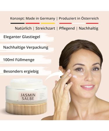 Satisa Jasmine Ointment for Dark Circles | Bio-Active Eye Cream 100ml | Hyaluronic Acid & Collagen | 100% Natural Cosmetics | Effective Eye Care for All - Buy Online on GoSupps.com