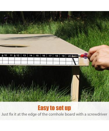 2 Pack Magnetic Corn Hole Scoreboard for 2 Boards - Easy Installation, Durable Design - White & Black - Buy Online on GoSupps.com