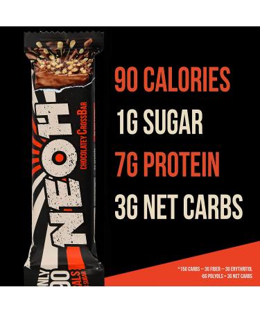 NEOH Low Carb Protein Candy Bar - Chocolate Crunch 12-Pack | Low Calorie, Low Sugar, Gluten-Free Sport Nutrition Bars - 12 Count - Buy Online on GoSupps.com