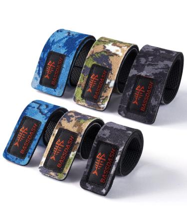 Fishing Rod Straps Stretchy Waterproof Wrap Ties for Spinning Rod Fly Rod Casting Rod 6-Pack 6-pack in Three Camo Colors (Ohn) - Buy Online on GoSupps.com