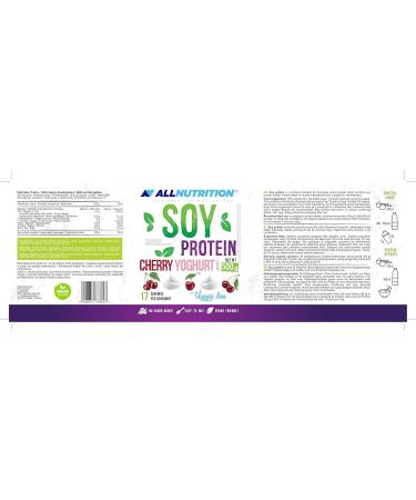 Allnutrition Soy Protein Strawberry Yoghurt 500g - Buy Online Internationally | Best Plant-Based Protein - Buy Online on GoSupps.com