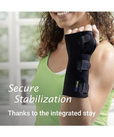 Actimove SPORTS EDITION Wrist Stabilizer - Removable Metal Stay for Secure Support Perfect for Strains & Sprains - Black Large - Buy Online on GoSupps.com