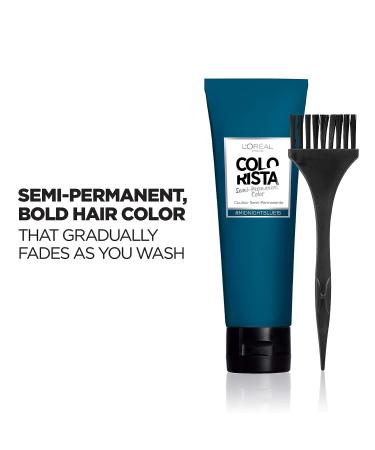 L'Oreal Paris Colorista Semi-Permanent Midnight Blue Hair Color for Brunettes - Buy Online on GoSupps.com