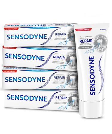 Sensodyne Sensodyne Repair & Protect Whitening Toothpaste for Sensitive Teeth Daily Use Pack of 4 x 75 ml