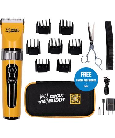 Shop The Cut Buddy Clipper & Grooming Set for Men - Cordless Hair & Beard Trimmer Waterproof Quiet Titanium Plated - Buy Online on GoSupps.com