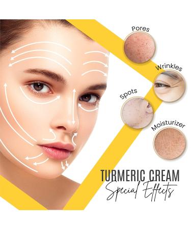 Turmeric + 30% Vitamin C Anti-Aging Cream | Face Glow Moisturizer & Skin Repair - Acne Relief Even Tone Fade Scars | 1.7 FL OZ - Buy Online on GoSupps.com