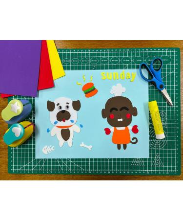 96pcs Foam Sheet Crafts 8.5x5.5 in - 12 Assorted Colors Eva Foam Paper for Kids DIY Crafts - Multicolor 8.5x5.5 In - Buy Online on GoSupps.com