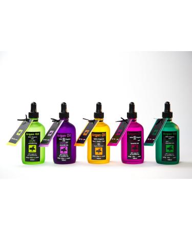 Pure Argan Oil with Cedarwood Fir Needle Orange and Lavender Essential Oils.100% Organic. 100ml. for Face Body Hair. - Buy Online on GoSupps.com