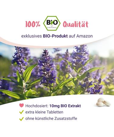 Organic Monk Pepper 10mg - High Dose Agnus Castus for Women | Small & Easy to Swallow | 120 Mini Tablets | Pregnivital  - Buy Online on GoSupps.com