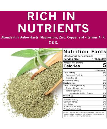 Spices Village Ground Sage 3.5 oz - Pure Mediterranean Seasoning | Kosher, Gluten Free, Non GMO | Resealable Bulk Bag - Buy Online on GoSupps.com