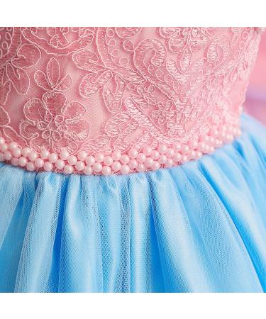 NNJXD Baby Girl Princess Tutu Dress 3-4 Years Pink&Blue - Birthday Party Gown 2025 - Buy Online on GoSupps.com