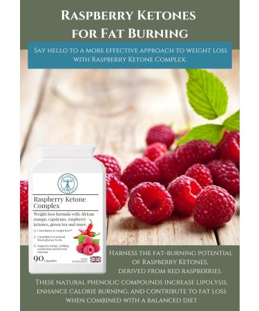 Raspberry Ketones Complex for Weight Loss & Slimming Support - 90 Vegan Capsules - Buy Online on GoSupps.com