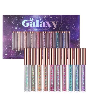 Liquid Shimmer Eyeshadow Set Liquid Eye Shadow Set Metallic Brown Eye Makeup Set Brilliant Gel Highlighter Shimmer Shadow Champagne Blush Brighten Eyes Make Up Kit Generic