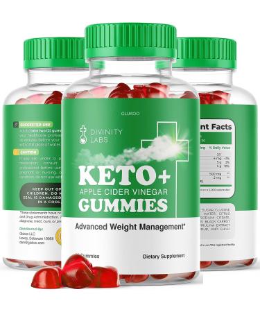 Divinity Labs Keto ACV Gummies - Advanced Weight Loss Formula with Apple Cider Vinegar | 60 Count - Buy Online on GoSupps.com