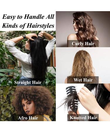 2PCS Wide Tooth Shower Combs for Wet Curly Hair - Premium Detangler Comb for Thick Long Hair - Conair Women's Styling Tool - Buy Online on GoSupps.com