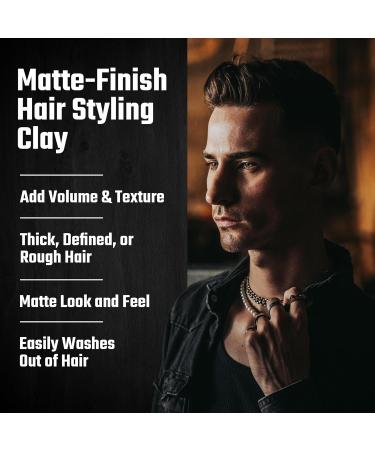 David Darko Hair Clay for Men - Beeswax & Avocado Oil Medium Hold Matte Finish Easy Washout Made in USA - 2.82 oz Grooming Clay for Volume & Texture - Buy Online on GoSupps.com