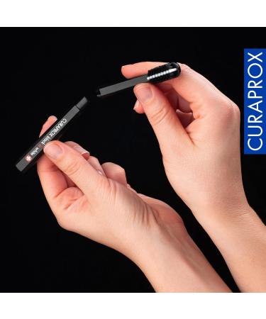 Curaprox Black Is White Travel Refill Brush Heads - Duo Pack for Travel Toothbrush | International Shipping Available - Buy Online on GoSupps.com