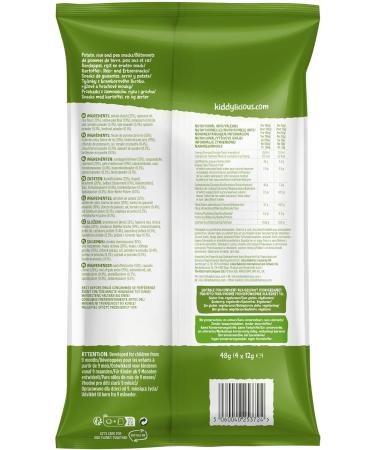 Kiddylicious Veggie Straws Vegetables | From 9 Months | Gluten Free | 4 Packs of 48g (4 x 12g Sachets) | 192g (Packaging May Vary) - Buy Online on GoSupps.com