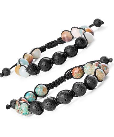Bivei 7 Chakra Bracelet | Real Gemstone & Crystal Yoga Bracelet | Natural Stone Jewelry for Women | Includes Variscite & Amazonite Set - Buy Online on GoSupps.com