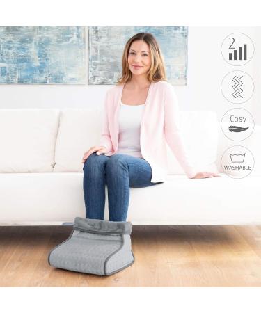Medisana FW 100 Foot Warmer with Vibration Massage | Electric Heating 2 Temp Levels Auto Shut-Off & Washable Lining - 60260 - Buy Online on GoSupps.com