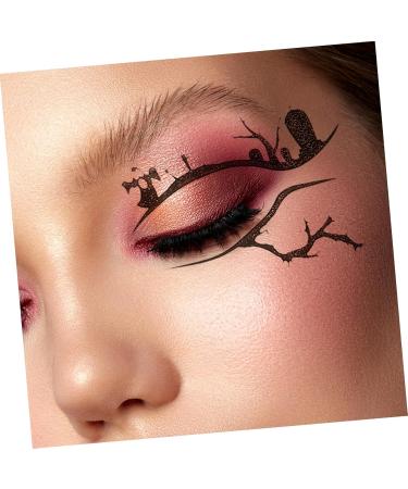 Beatifufu 4 Pairs Halloween Eyeliner Stickers Temporary Eyeliner Stickers Adhesive Eyeliner Stickers Eye Makeup Tools Temporary Eye Shadow Decals Eye Makeup Stickers for Women - Buy Online on GoSupps.com