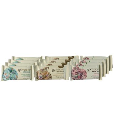 GoMacro MacroBar Organic Vegan Protein Bars - Variety Pack (12 Bars 2 oz) - Healthy Snack for Active Lifestyles - International Shipping Available - Buy Online on GoSupps.com