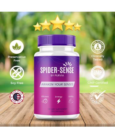 (2 Pack) Spider Sense Pills - SpiderSense Pills Supplement Spider-Sense Advanced Strength Formula SpiderSense Overall Health Support Spider Sense Maximum Wellness Supplement Formula (120 Capsules) - Buy Online on GoSupps.com