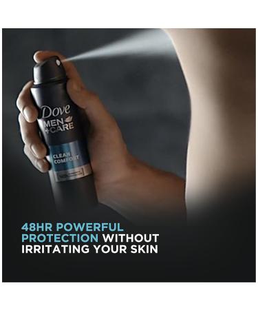 Dove Men+Care Dry Spray Antiperspirant Deodorant Clean Comfort 3.8 oz Clean Comfort 3.8 Ounce (Pack of 1) - Buy Online on GoSupps.com