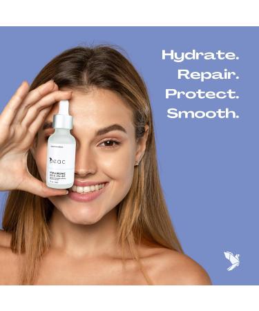 Hyaluronic Acid 2% + B5 Serum 30ml/1oz USA Made - All Skin Types - Hyaluronic Acid for Face Hydrating Plumping & Lightweight Fragrance Free Skincare Moisturizing Face Serum for Women 1 Fl Oz (Pack of 1) - Buy Online on GoSupps.com