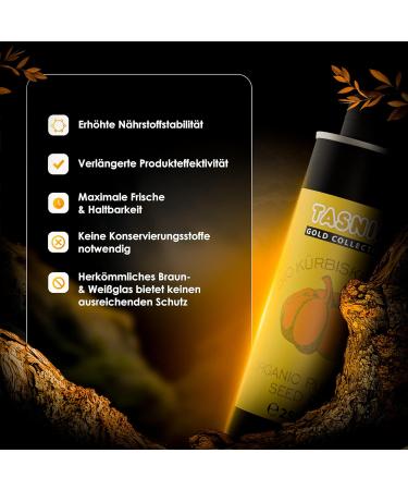 Huile de p pins de Courge Bio de Styrie 100% Pure & Press e Froid Qualit Premium pour la Peau les Cheveux ou comme Vinaigrette Riche en Om ga-3 & Om ga-6 Fabriqu e en Autriche - Buy Online on GoSupps.com