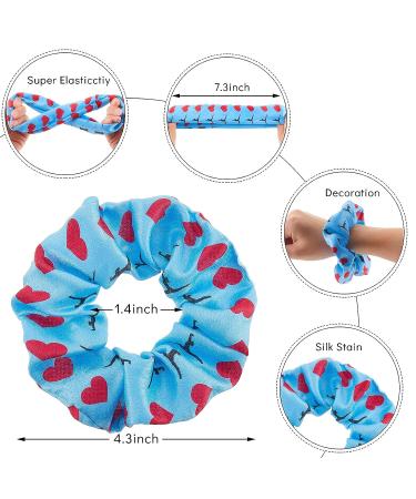 8 Piece Velvet Gymnastics Hair Scrunchies Set for Women and Girls - Assorted Colors - Buy Online on GoSupps.com