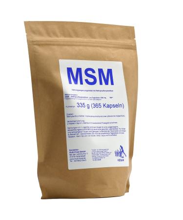 MSM capsules highly dosed (365 pieces)