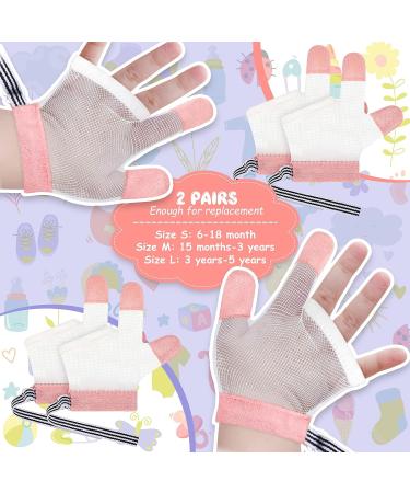 SATINIOR Baby Finger Sucking Stop Kit - Pink Guard (15 month-3 years) - 2 Pairs - Buy Online on GoSupps.com