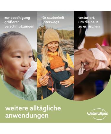WaterWipes Plastic-Free Textured Cleaning Towels for Babies & Toddlers - 240 Count | 99.9% Water-Based Sensitive Skin Friendly - Buy Online on GoSupps.com
