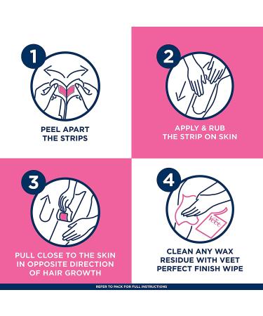 VEET Easy-Gelwax Technology Sensitive Formula Hair Removal Wax Strips - Pack of 3 - Buy Online on GoSupps.com