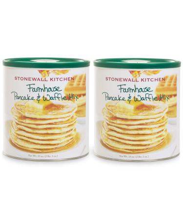 Stonewall Kitchen Farmhouse Pancake & Waffle Mix (2 Pack (33 oz)) 2.06 Pound (Pack of 2)