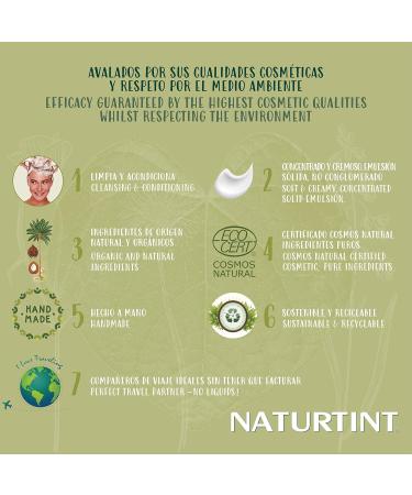  Naturtint Naturtint 2-in-1 Eco Shampoo for Frequent Use - Solid Moisturising / Repairs for Shiny/Strong Hair - Silicone/Paraben-Free - Green 75 ml - Buy Online on GoSupps.com