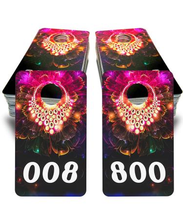 Reverse Mirrored Image Number Card for Live Sales and Live Number Tags,Cloth Locker Luggage Tags 1-100,1.6"x 2.8" Normal,Exquisite and Beautiful (Consecutive Numbers Card 1-100)
