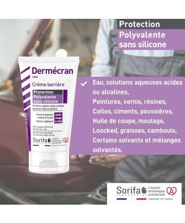  SORIFA Pack of 12 Derm cran Barrier cream - Multipurpose protection without silicone Paints solvents oils aqueous solutions Hands face and body Fragrance-free 50 ml tube. - Buy Online on GoSupps.com