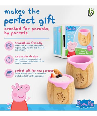 Peppa Pig X Baby and Toddler Sippy Cup - 150ml Eco-Friendly Dinky Cup with Silicone Drip Rim - Ideal Toddler Transition Cup - Buy Online on GoSupps.com