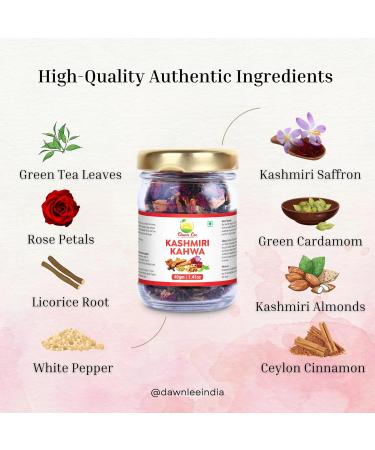 Dawn Lee Kashmiri Kahwa 40 Gram Refreshing And Original Immunity Booster Tea Natural Detox Drink Kahwa Kashmiri Ayurvedic Traditions Delightful Healthy Flavor kahve Qawah - Buy Online on GoSupps.com