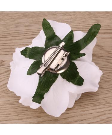 Buy Artificial Large White Rose Hairpin Clips & Brooch for Women | Perfect for Parties & Special Occasions - Buy Online on GoSupps.com