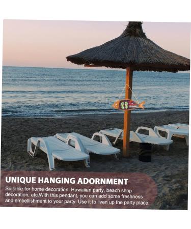 GRIRIW Wooden Coat Hangers Ocean Fish Door Hanging Seaside Hawaii Beach Wooden Fish Wood Coat Hangers 35X12 Assorted Color 2 - Buy Online on GoSupps.com